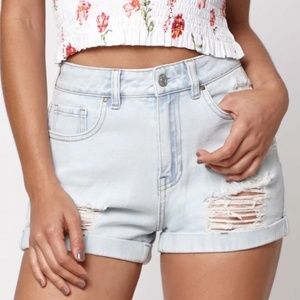 NEW PacSun Seaside Blue Mom Shorts